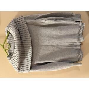 Nautica Women's Light Gray Cotton Sweater, Size Large